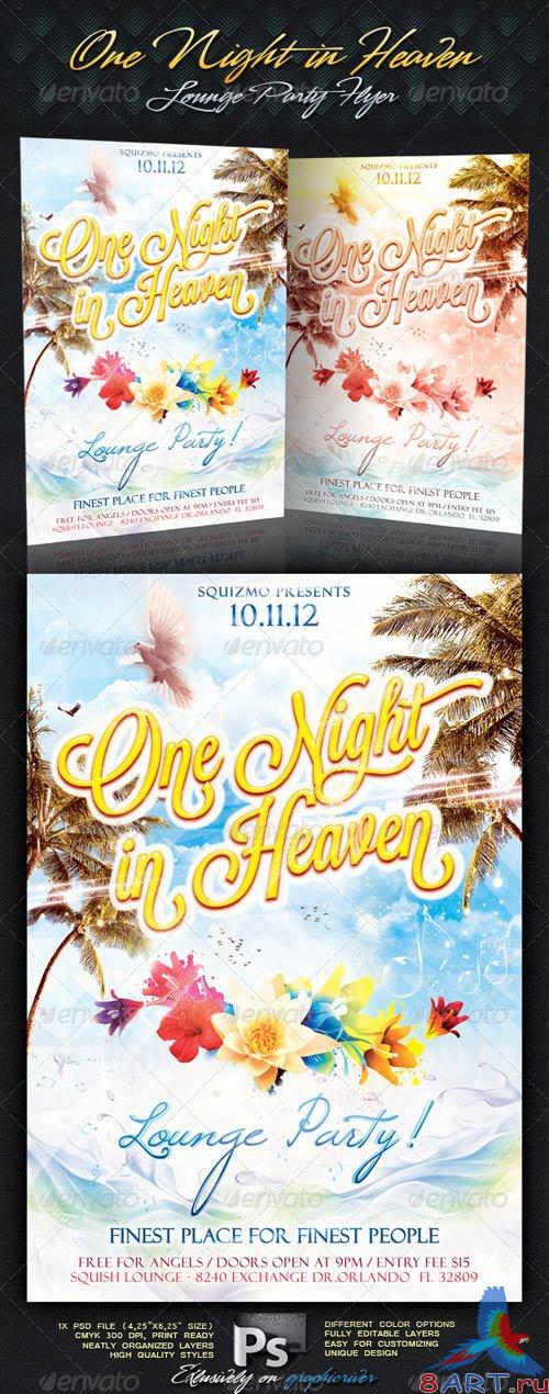 GraphicRiver One Night In Heaven Lounge Party Flyer