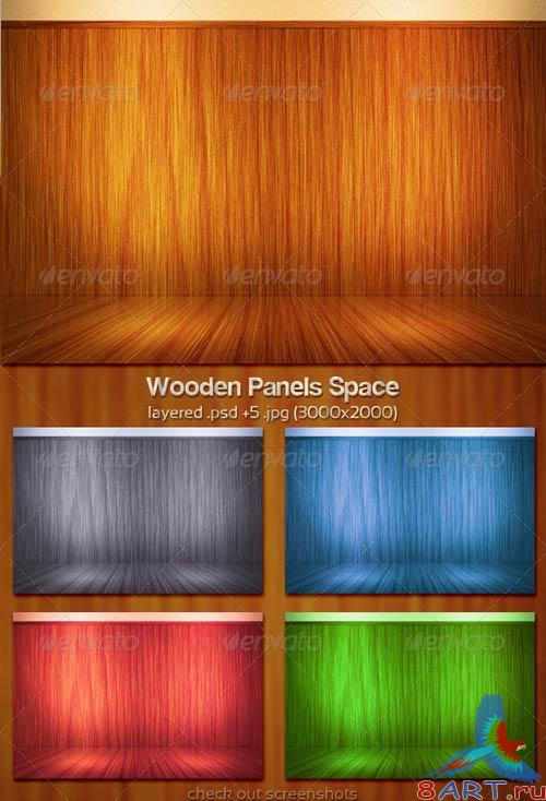 GraphicRiver Wooden Panels Space