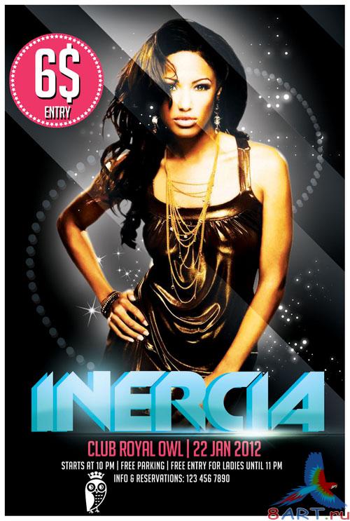 Inercia Flyer/Poster PSD Template