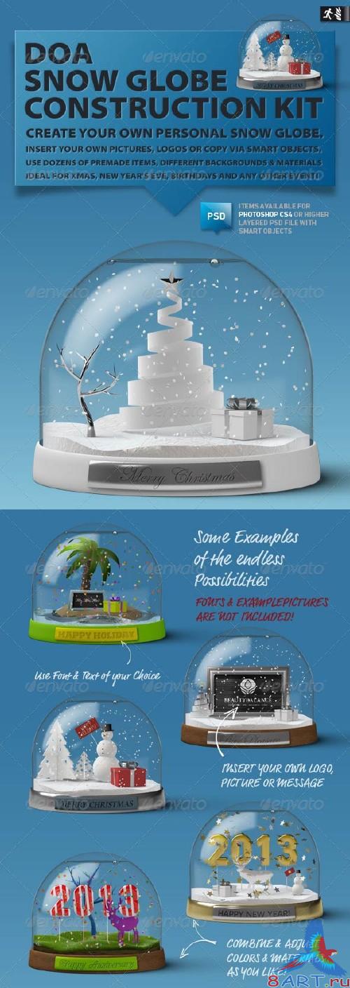 GraphicRiver DOA Snow Globe Construction Kit