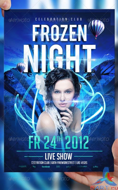 GraphicRiver Frozen Night Flyer Template