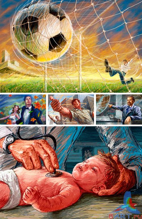 PSD Illustrations - Drawings briefly 9 PSD Illustrations - Drawings briefly 9