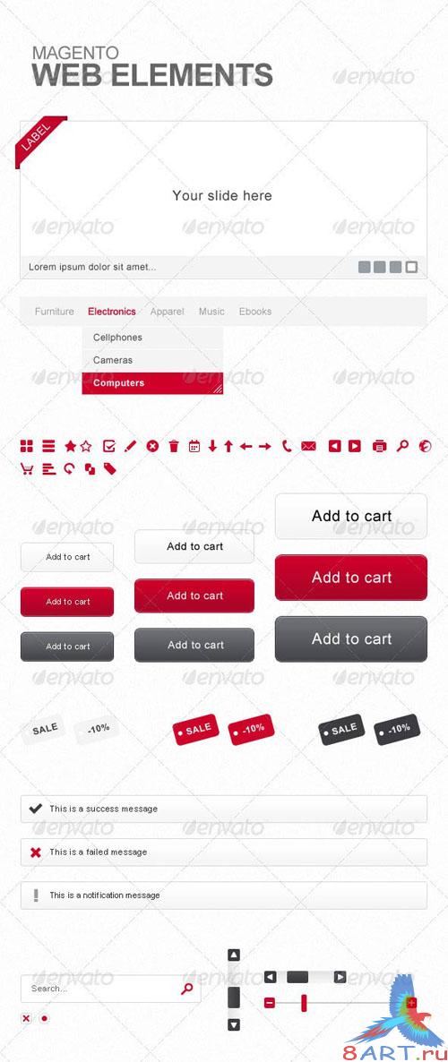 GraphicRiver Magento Webshop Elements