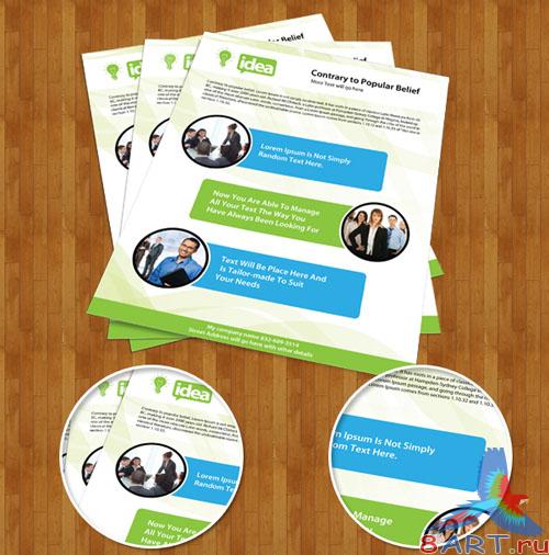PSD Template - Corporate Single Side Brochure PSD Template - Corporate Single Side Brochure