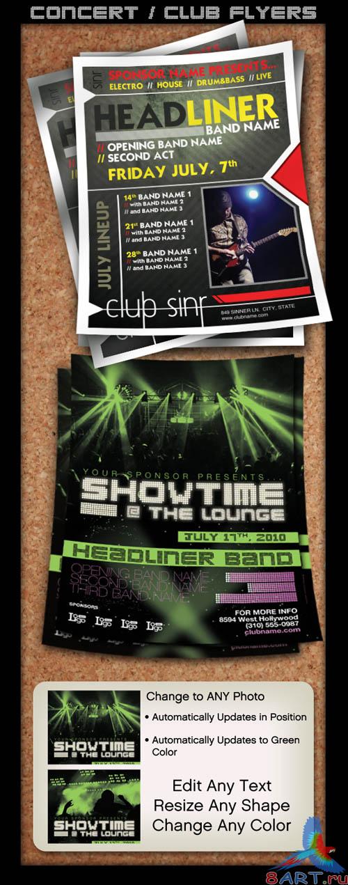 Concert Club Flyers Template Concert Club Flyers Template
