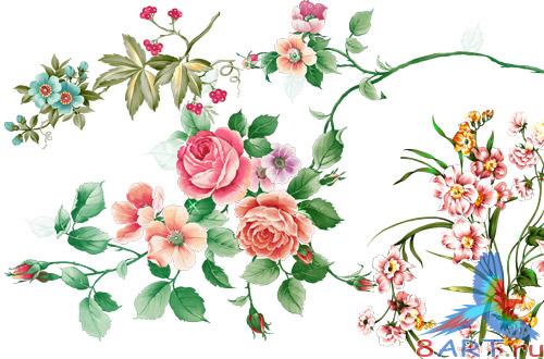 lipArt-Elements flowers #3