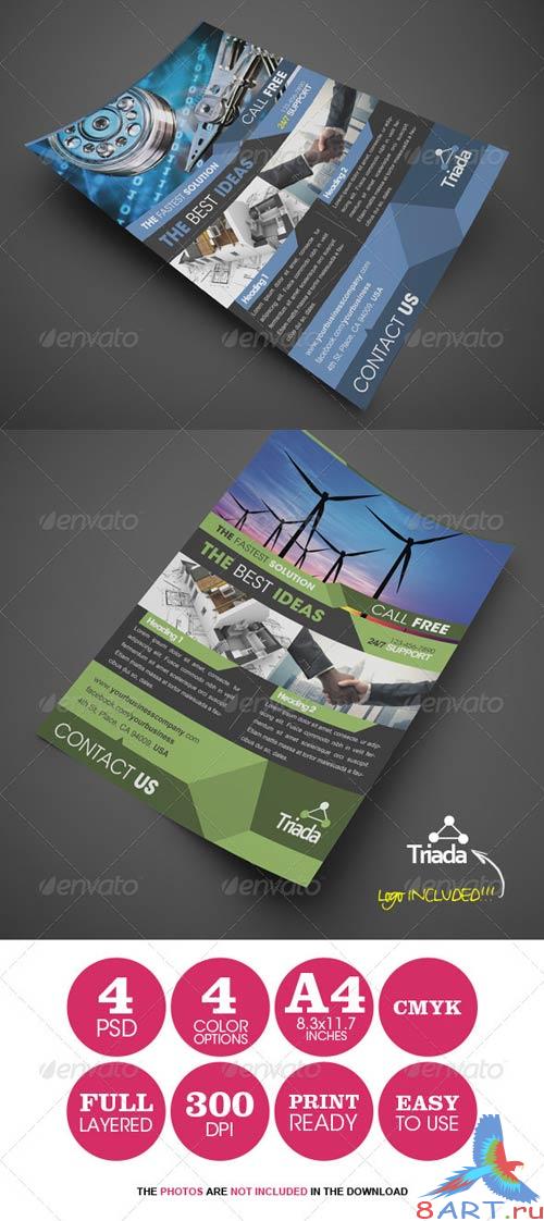 GraphicRiver Modern Corporate Business Flyer 4 GraphicRiver Modern Corporate Business Flyer 4