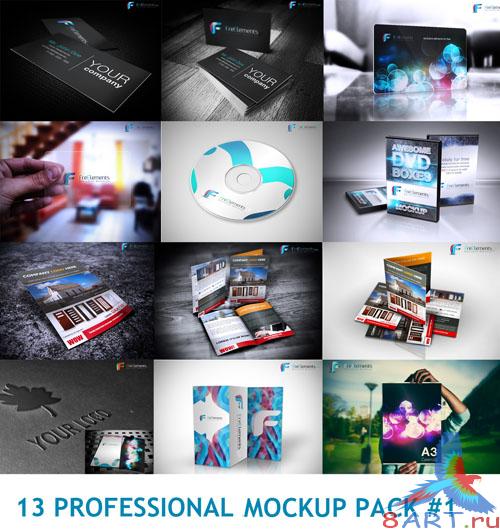 13 Professional Mockup PSD Template