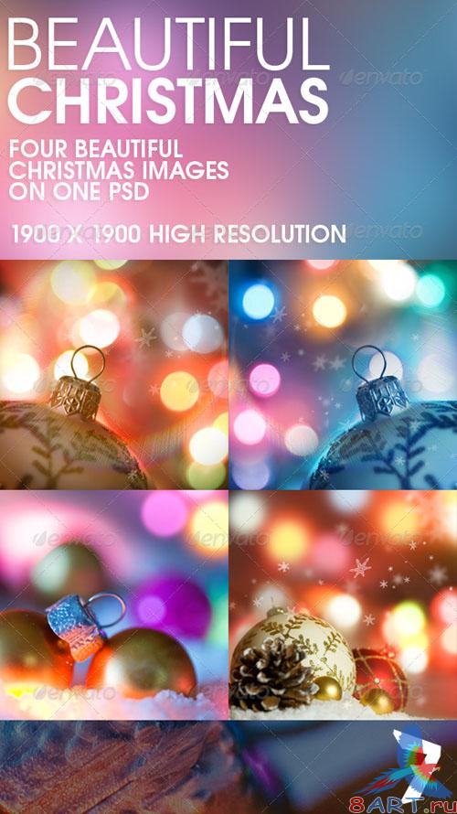 GraphicRiver - Beautiful Christmas: Background Set 140163