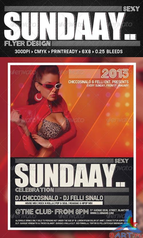 GraphicRiver Sexy Sunday Flyer Template