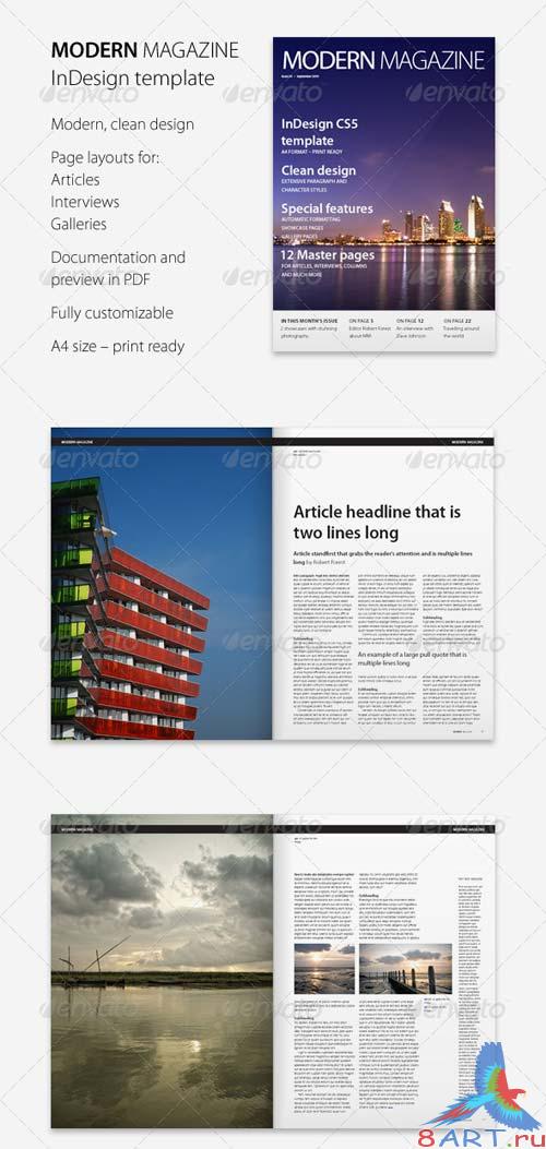 GraphicRiver Modern Magazine InDesign template