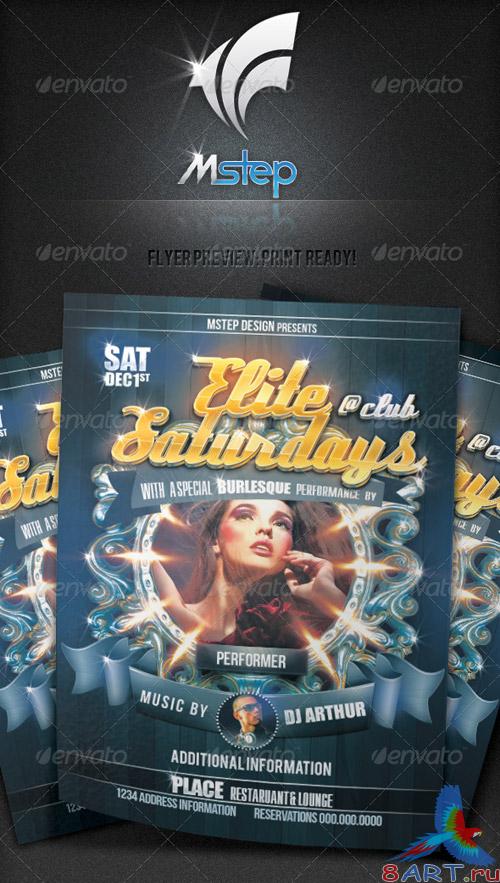 GraphicRiver Elite Saturdays Flyer