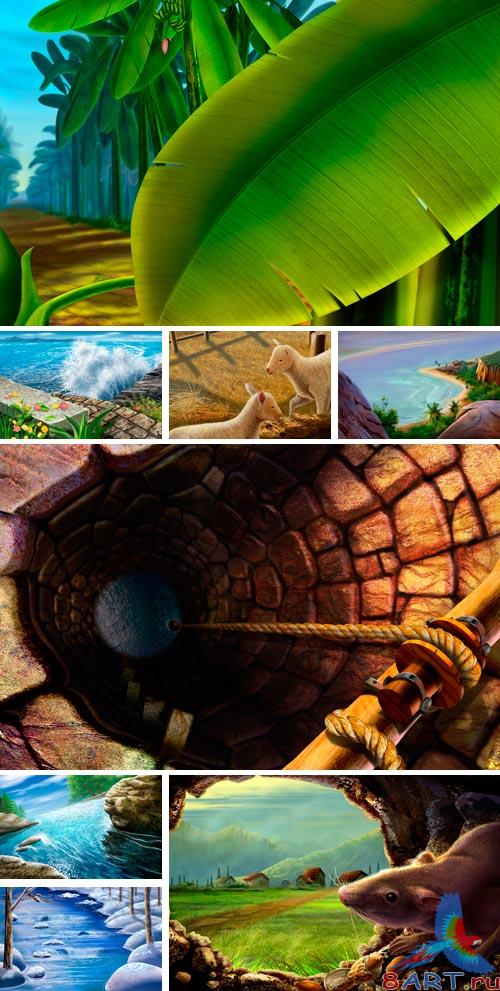 PSD Illustrations - nature 10 PSD Illustrations - nature 10