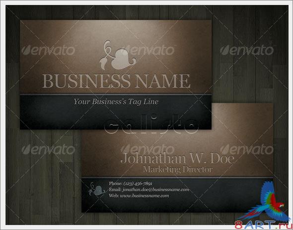 Engraved Dark Classic Business Card - GraphicRiver Engraved Dark Classic Business Card - GraphicRiver
