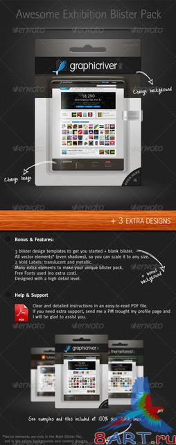 GraphicRiver Exhibition Blister Pack Mock-up GraphicRiver Exhibition Blister Pack Mock-up