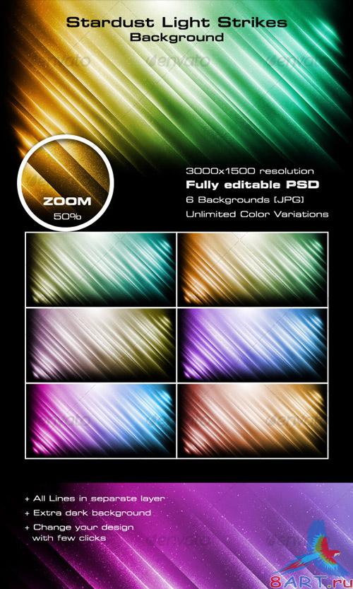 Stardust Light Strikes Background - GraphicRiver