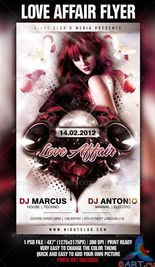 GraphicRiver Love Affair Flyer Template