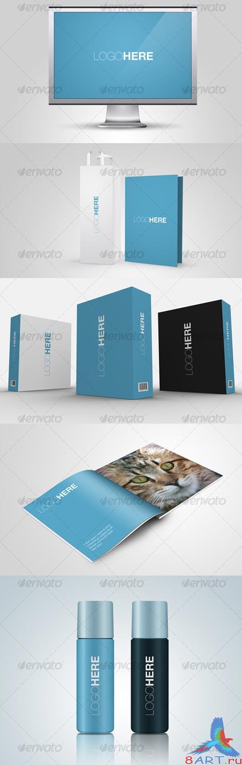 Corporate Design Mock-ups Bundle v1. PSD