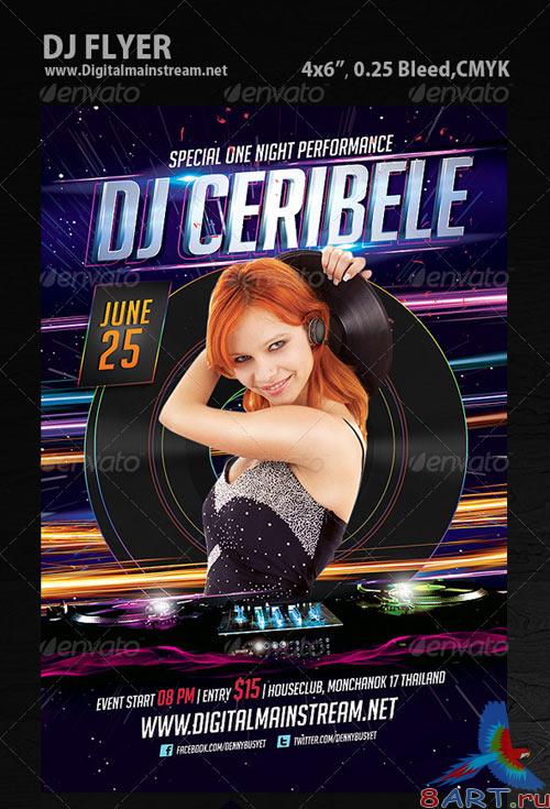 GraphicRiver Dj Flyer Template GraphicRiver Dj Flyer Template