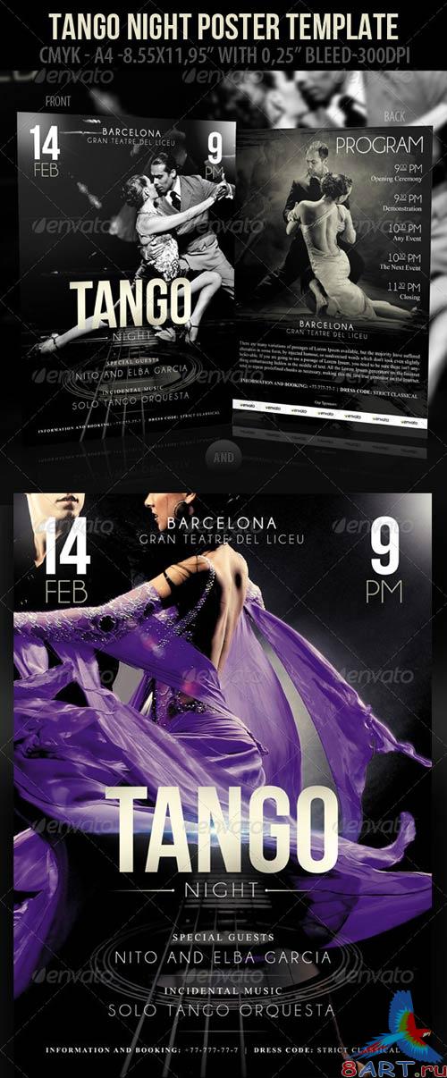 GraphicRiver Tango Night Poster Template & Tango Night-Flyer