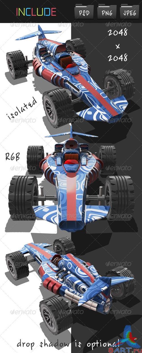 GraphicRiver Toy Racing Car