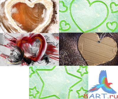PSD Layered Pictures - Hearts PSD Layered Pictures - Hearts