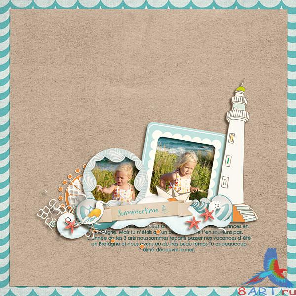 Пляжный скрап-набор - A walk on the beach Пляжный скрап-набор - A walk on the beach