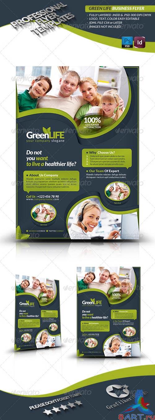 GraphicRiver Green Life Business Flyer