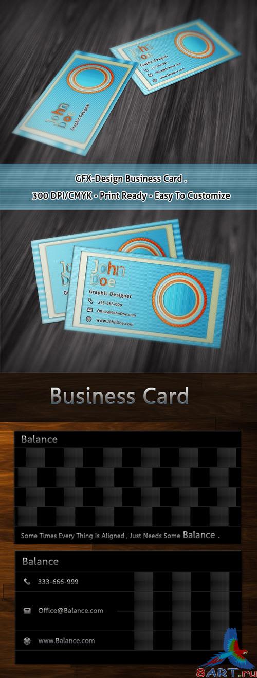 Gfx and Balance designers business cards Gfx and Balance designers business cards