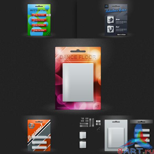 Exhibition blister pack mockup Exhibition blister pack mockup