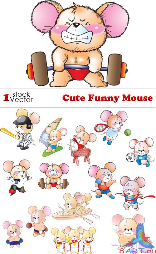 Cute Funny Mouse Vector Cute Funny Mouse Vector