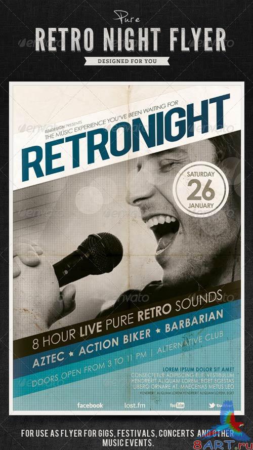 GraphicRiver Retro Night Flyer / Poster