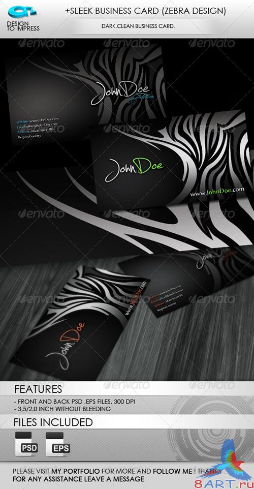 +Sleek Business Card (Zebra Design) - GraphicRiver