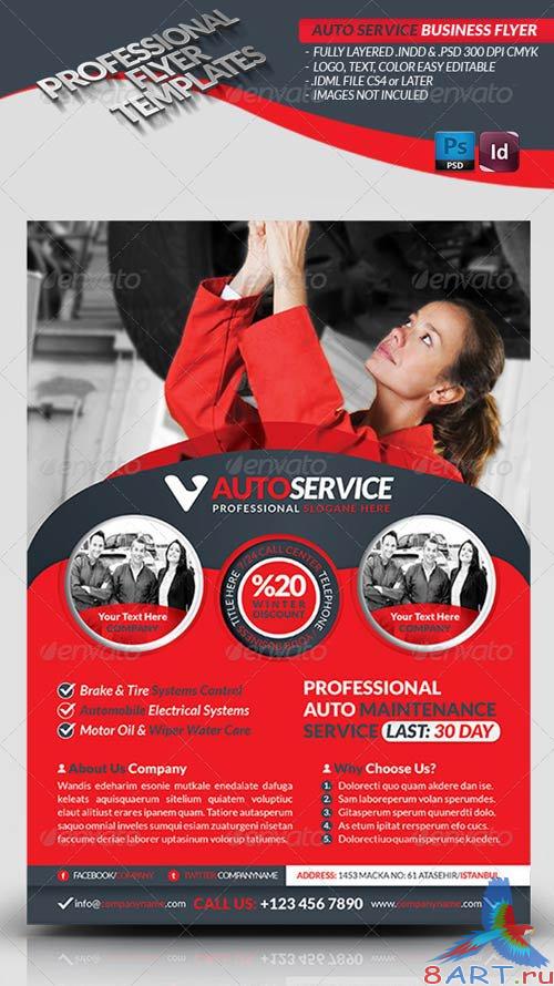 GraphicRiver Automobile Service Business Flyer