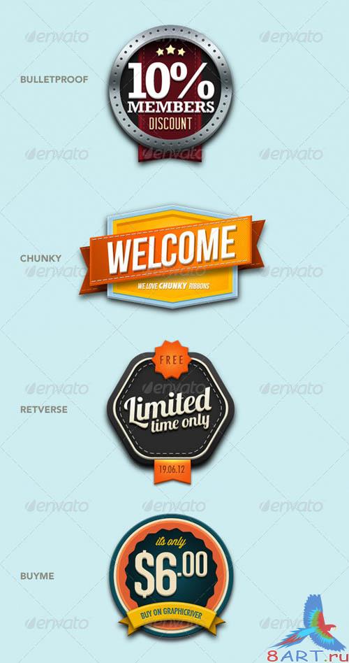 GraphicRiver Retro Vintage Badges #3 GraphicRiver Retro Vintage Badges #3