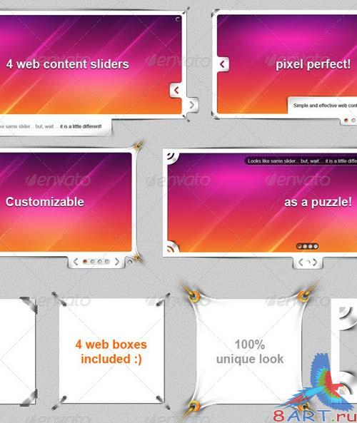 GraphicRiver Pixel Perfect Web Content Sliders & Boxes