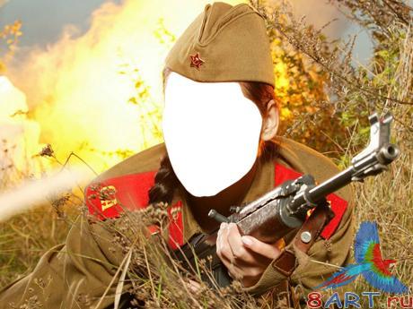 Шаблон в угоду кому Фотошопа - Солдатка Шаблон в угоду кому Фотошопа - Солдатка