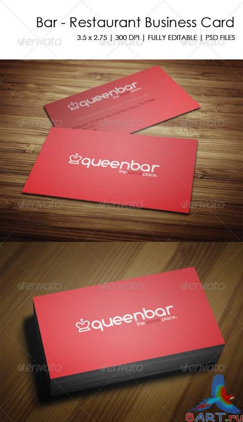 GraphicRiver Bar - Restaurant Business Card