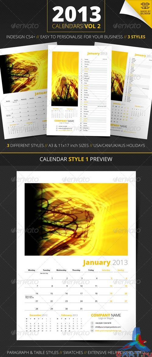 GraphicRiver 2013 Calendars Vol 2