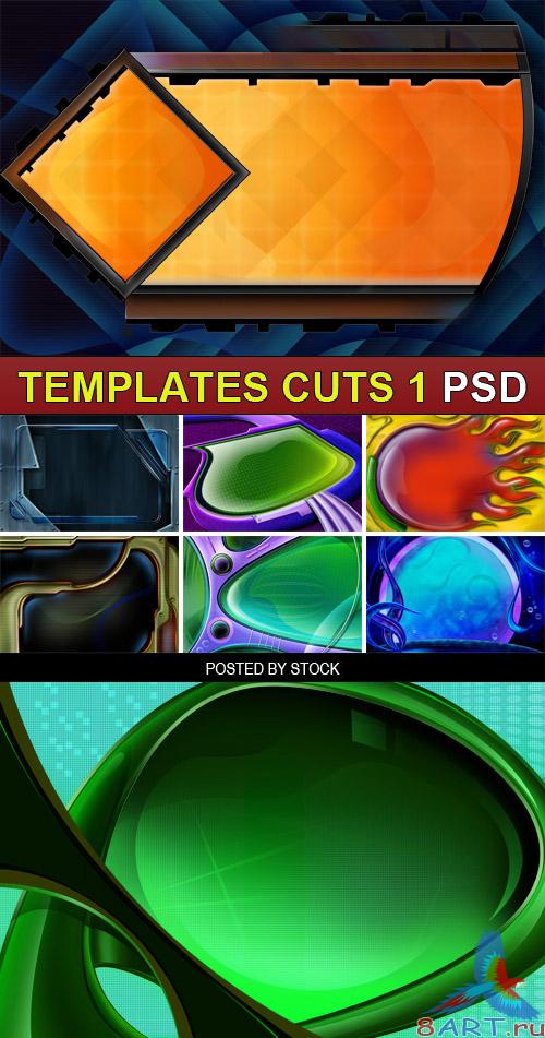 PSD Source - Templates cuts 1 PSD Source - Templates cuts 1