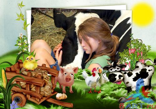 PSD frame - Funny farm