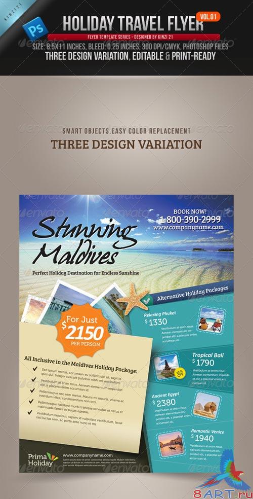 GraphicRiver Holiday Travel Flyer Vol.01