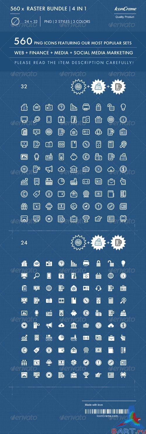 560 Essential Web Design Icons