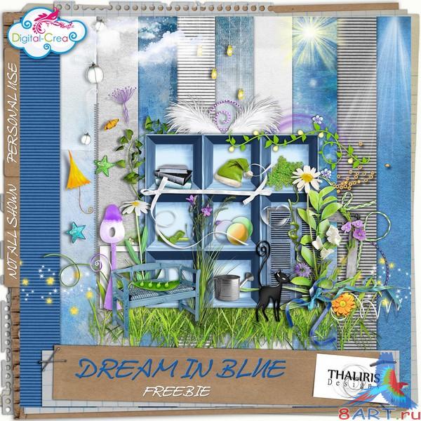 Скрап ассортимент - Dream in blue Скрап ассортимент - Dream in blue
