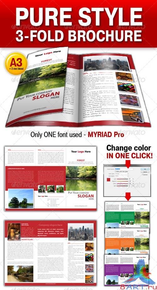 GraphicRiver Pure Style 3-fold brochure