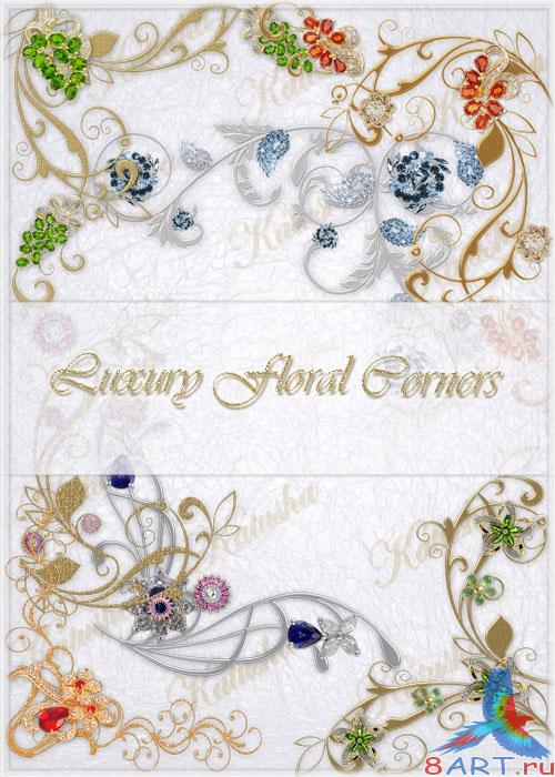 Luxury Floral Corners for Photoshop Luxury Floral Corners for Photoshop