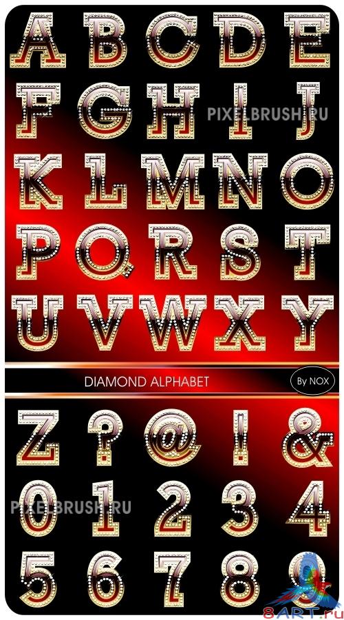 Diamond Alphabet - Бриллиантовый алфавит (латиница) Diamond Alphabet - Бриллиантовый алфавит (латиница)