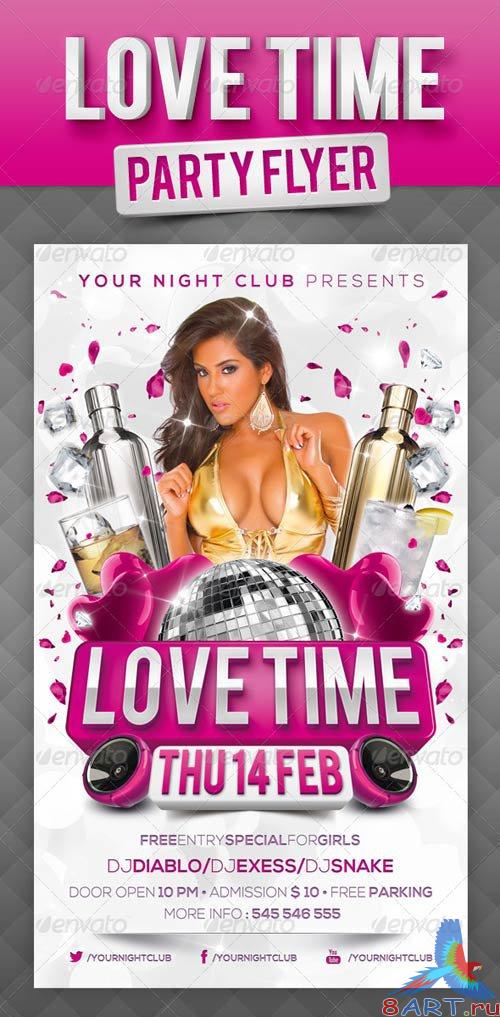 GraphicRiver Love Time Party Flyer