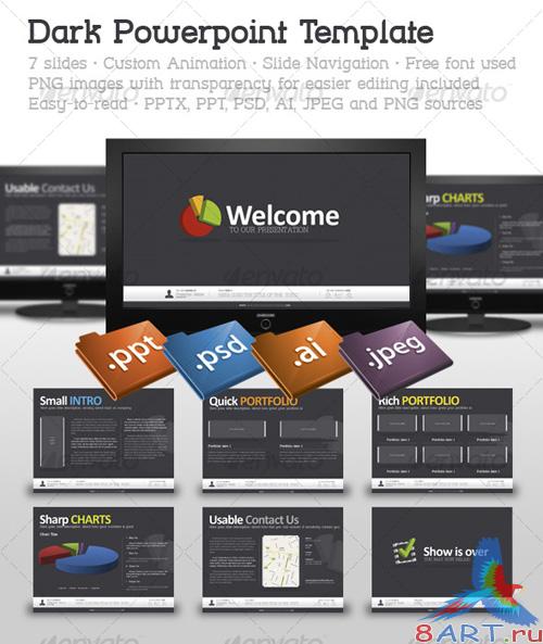 Dark Powerpoint Template - GraphicRiver Dark Powerpoint Template - GraphicRiver