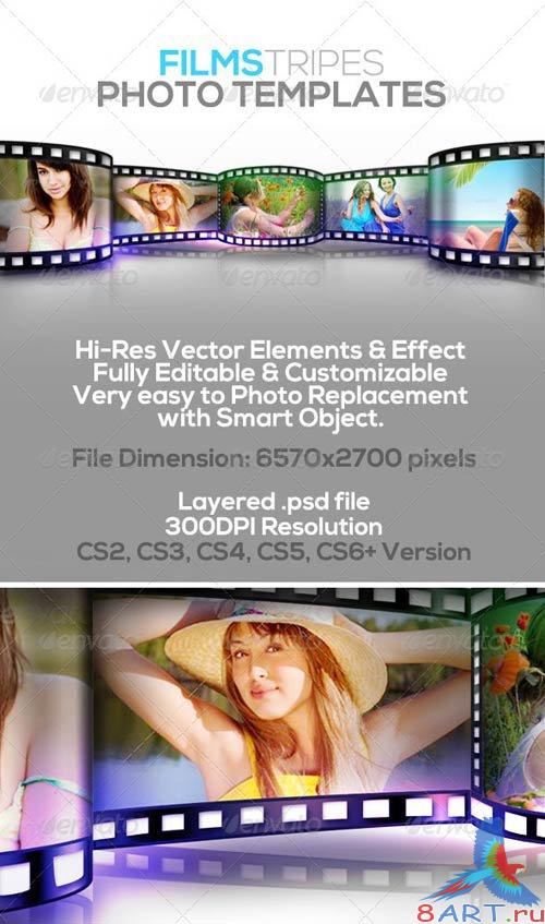 GraphicRiver Film Stripes Photo Templates